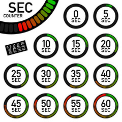 counter uhr sekunden I
