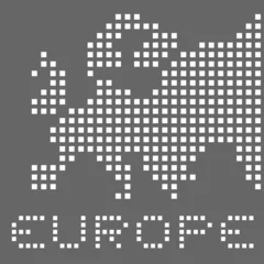 Papier Peint photo Lavable Pixels Élégance Europe