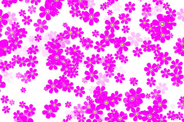 Fototapeta na wymiar Spring Flowers Illustration Flowers