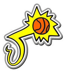 Sticker basket symbol