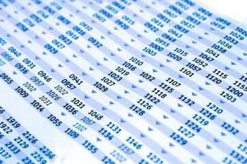 Obraz premium Timetable