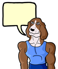 Obraz premium Talk dog