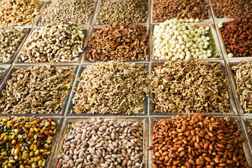 oriental spices and snacks