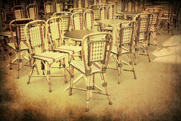 old-fashioned Cafe terrace