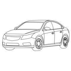car outline vector