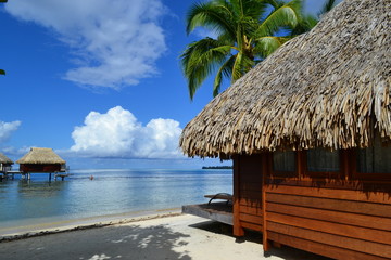Fototapeta premium Bungalow Bora Bora
