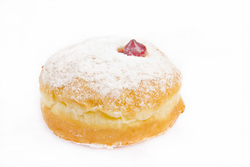 Colorful donut isolated on white background