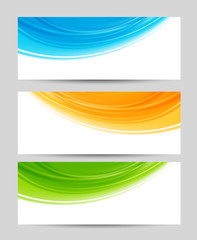 Set of colorful banners