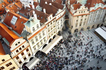Beautiful bird eye Prague