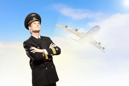 Image of male pilot