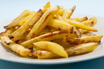 Baked Potato seasoned with salt, oil and spices