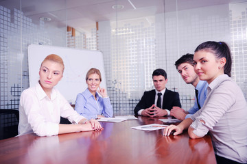 business people in a meeting at office