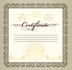 Certificate or coupon for design