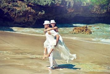 Couple on a beach