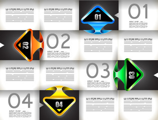 Infographic template for statistic data visualization