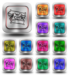Aluminum Phone glossy icons, crazy colors #5