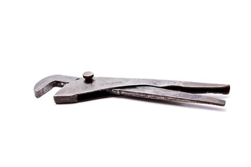 Pliers on white background