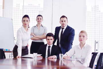 business people in a meeting at office