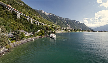 Lake Geneva in the Montruex region. - 50098224