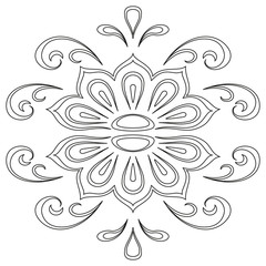 Abstract contour pattern