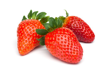 Three Strawberries