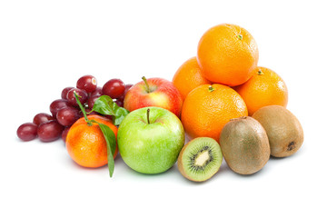 Group of Mixed Fruits