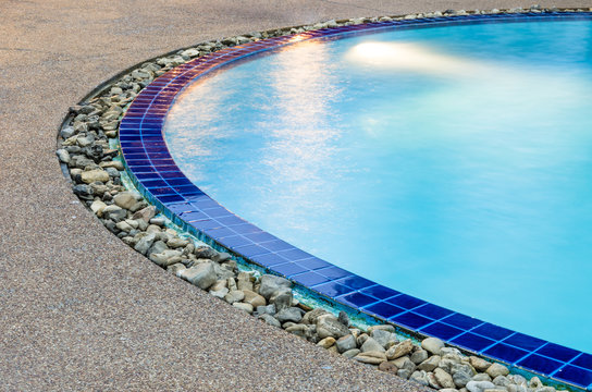 Detail of Swimming Pool - Clear Blue Water