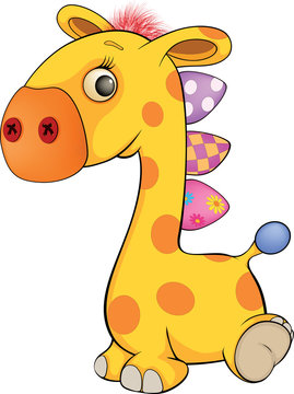 Toy giraffe cartoon