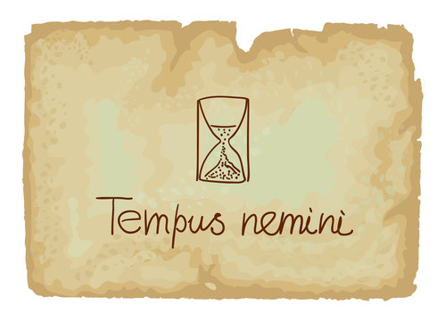 Tempus nemini - ime waits for no one (latin phrase)