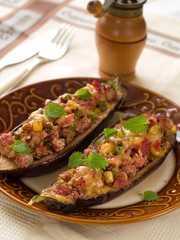 Stuffed eggplant (aubergine)