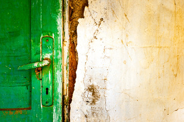 old door handle detail