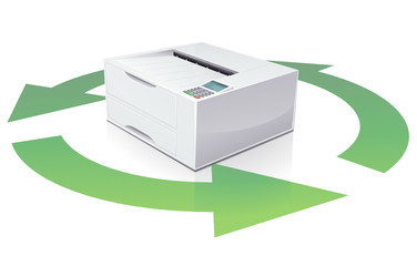 Laser printer and recyclage