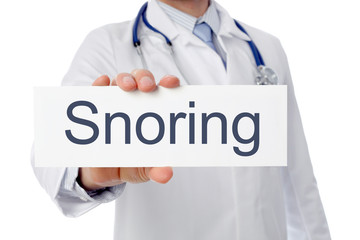 Doctor with Board Snoring