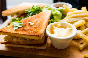 Sandwich with chicken