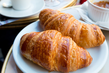 coffee and croissants