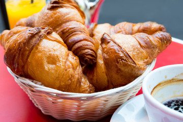 coffee and croissants