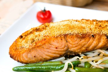grilled salmon