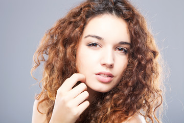 Portrait of beautiful girl - healthy skin