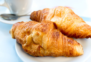 coffee and croissants