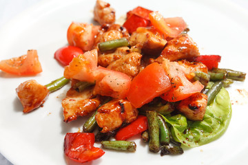 meat with vegetables