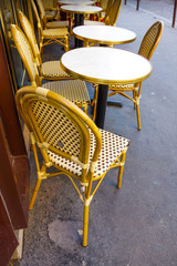 coffee terrace with tables