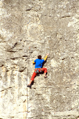Fototapeta premium Rock climber.