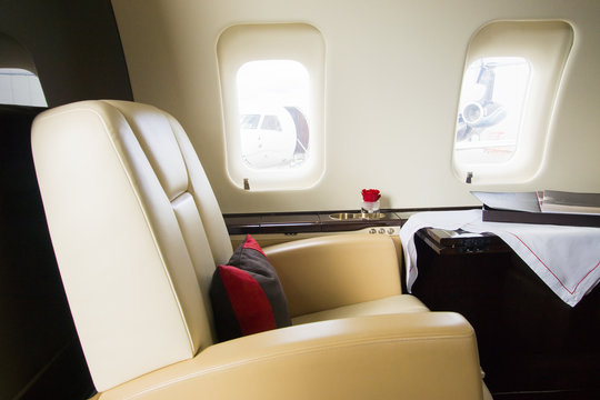 VIP Business Jet Airplane Interior