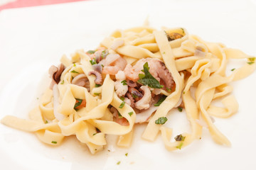 Seafood pasta