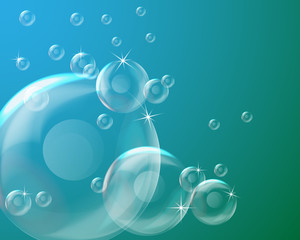 Abstract background with bubbles