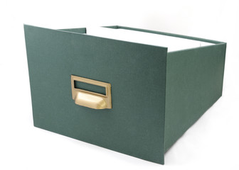 archive green box isolated in white background