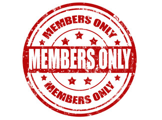 Members only stamp