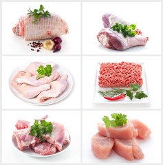Collection of meat images