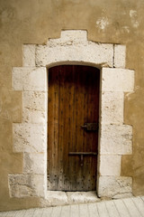 Old style wooden door