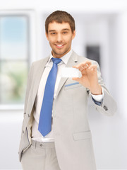 Fototapeta premium businessman with business card